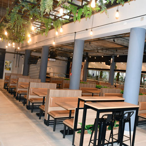 Novo espaço para refeições no Campus Monte Alegre.