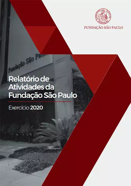 Capa do Relatório de Atividades da Fundação São Paulo 2022