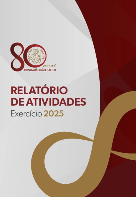 Capa do Relatório de Atividades da Fundação São Paulo 2025